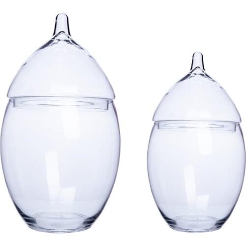 High Quality Lead-Free Glass Candy Jar Dust-Proof Lid Storage Tank Food Container Dried Fruit Snacks Storage Bottle Jars