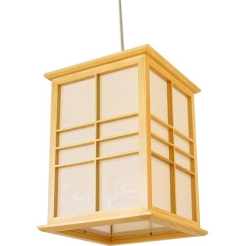 Japanese Pendant Light Kitchen Washitsu Tatami Decor Pendant Lamp Restaurant Living Room Hallway Lighting and Lamp Home Design