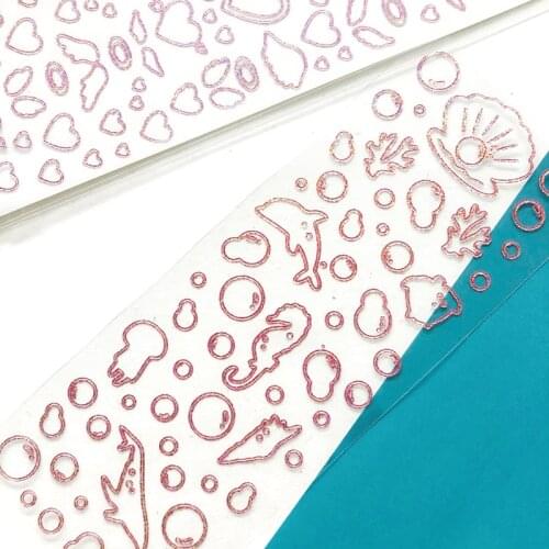 1 Sheet PInk Blingbling Diary Photo Album Cards Handbook Decoration Stickers