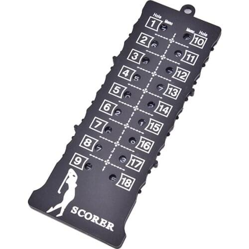 1pc 15.5cm X 5cm 18 Hole Golf Stroke Putt Score Card Counter Indicator Golf Score Counter No Batteries Required