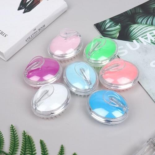 1PCS Handheld Silicone Scalp Shampoo Massage Brush Washing Shower Hair Massager Clean Brush Shower Hair Brush Comb Brush