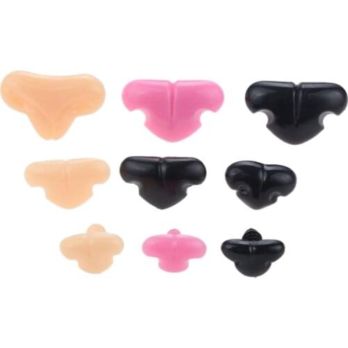 100Sets Plastic Safety Animal Toy Noses With Soft Washer For Doll Stuffed Toys Snap Animal Scrapbooking DIY Crafts Supplies