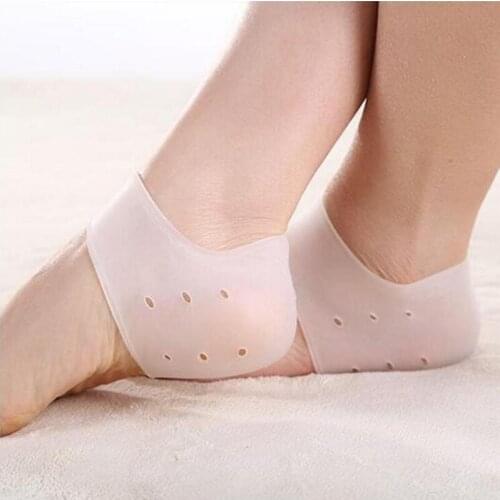 15pairs/lot New Delicate Silicone Moisturizing Gel Heel Socks Like Cracked Foot Skin Care Protector MR037