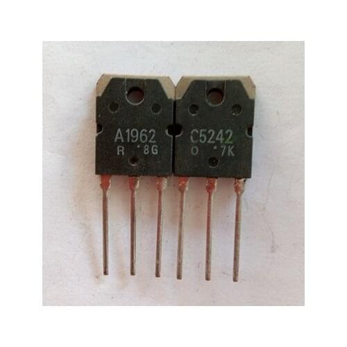 4PCS/lot 2pairs 2SC5242/2SA1962 2PCS C5242 +2PCS A1962 Testing and quality assurance of second hand dismantling machine