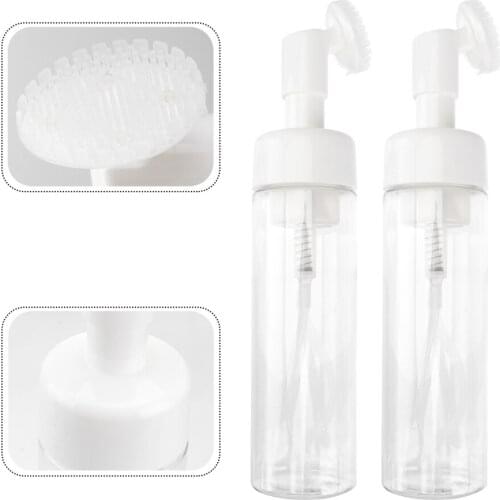 2pcs Portable Foaming Bottles Empty Face Washing Dispenser Bottles Sub Bottles