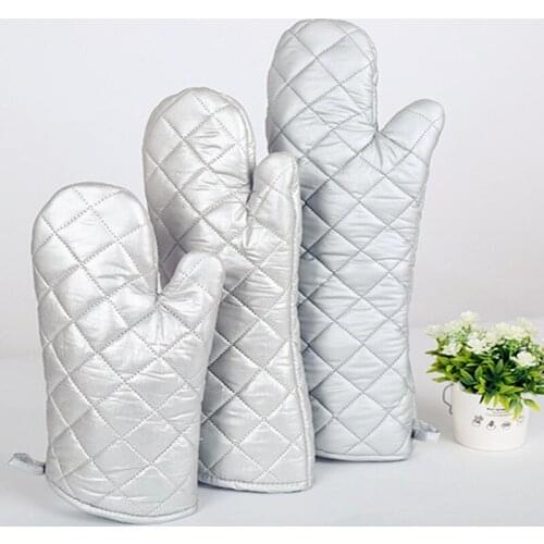 2017 1 pair Cooking Baking Cotton Gloves Heat Resistant 300 degree BBQ Grill Glove barbecue grilling glove