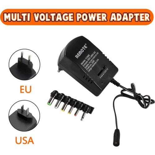 3v 4.5v 5v 6v 9v 12v DC Adaptor Adjustable Voltage Power Adapter Universal Charger Power Supply Converter Cable 6 Plugs