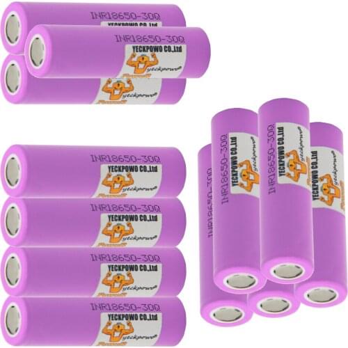Rechargeable li-ion battery INR18650 30Q ion batteries lithium rechargeable 30A 10C high drain 3000mah 3.7V / 18650 charger