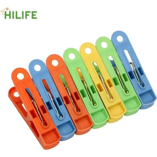 Clothes Pegs Plastic Plastic Clips Random Color 20Pcs/Pack Home Storage Home Garden Clips Fixed Clip Creative