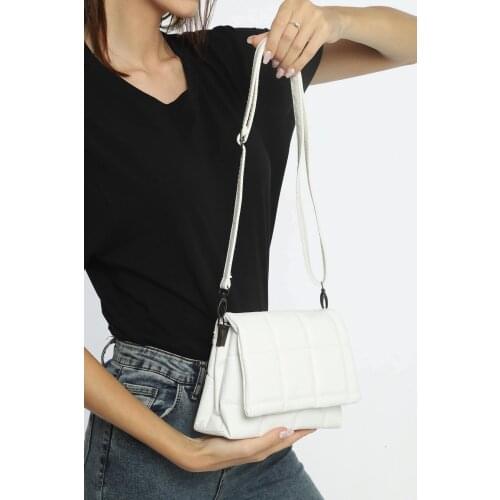 White Evva 3 Compartment Women 'S Shoulder Bag Luxury Designer Handbag Shoulder Evening Mini All Seasons Use