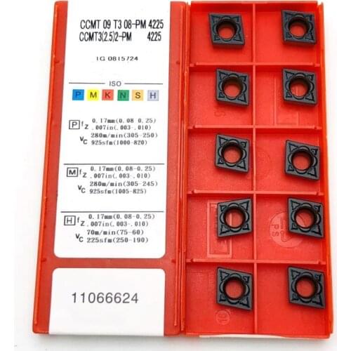 CCMT 09T308 PM 4225 Carbide Tool CNC Lathe Tool Indexable Turning Tool High Quality CNC Alloy Cutting Tools Turning Inserts