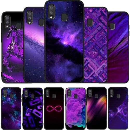 Infinity on purple phone Case For Samsung A10 A20E A30 A40 A50 A60 A70 M10 M20 M30S M40 A01 A21 A31 A51 A71 4G Cover