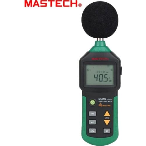 MASTECH MS6700 Industrial Grade LCD Digital Display Digital Sound Level Meter Noise Meter DB Meter Automatic Range 30dB ~ 130dB