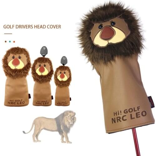 Animal Golf Driver Wood Fairway Head Cover # 1 # 3 # 5 UT Fit