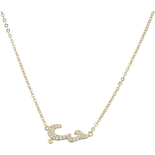HECHENG,Personalized Arabic Name letter Pendant necklace,Wholesale,For Women Copper 18k Gold Plated Gifts Jewelry