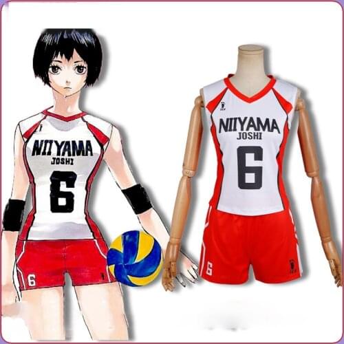 Anime Haikyuu NIIYAMA JOSHI Volleyball Team Sportswear Suit Halloween Carnival Cosplay Costume Custom Made