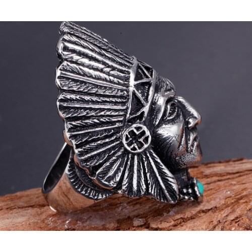 Trendy Stainless Steel Bicycle Silver Color Ring Retro Men Indian Ring Personalized Fashion Party Jewelry Gift Accessories