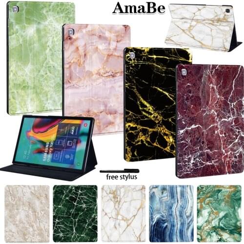 Marble Soft Leather Cover Case for Samsung Galaxy Tab S5e T720 T725 10.5 Inch Anti-Dust Case Protective Shell