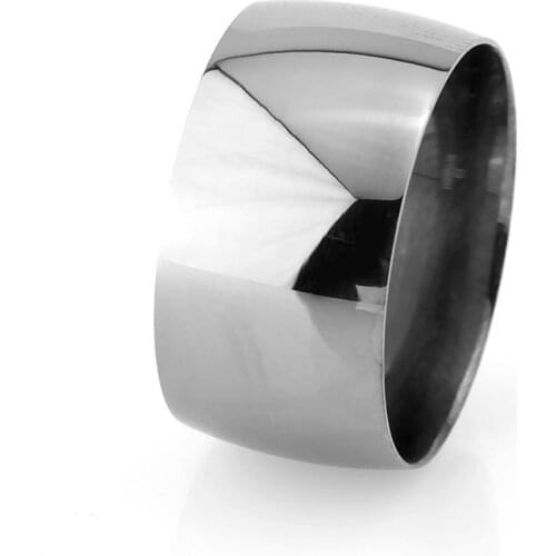 Tesbihane Classic Design Cambered Black Rhodium Color 925 Sterling Silver Men 'S Wedding Ring (M-3)