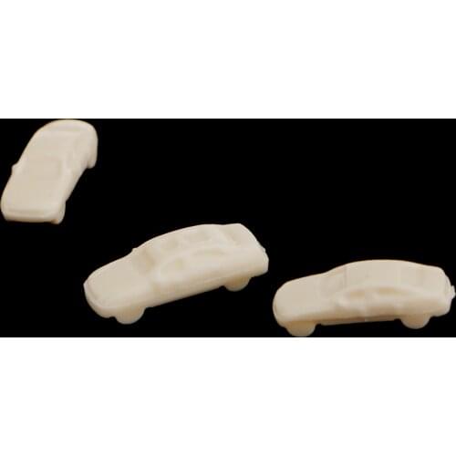 Pack of 100 Unpainted White Model Car Building Train Layout 1:300 Scale