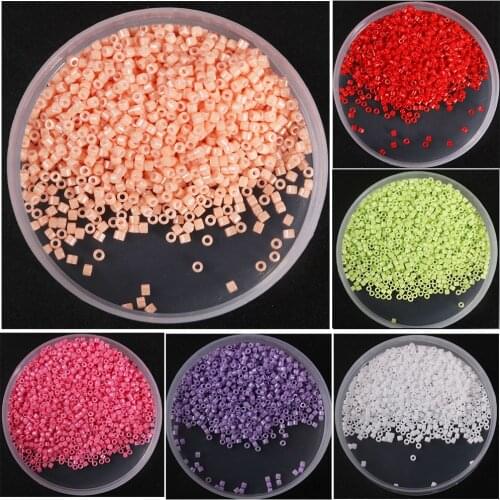 New 5g 2mm Solid Color Rice Beads DIY Handmade Garment Beads Loose Round Beads Clothing Embroidery Tassel Accessories 350 Pcs