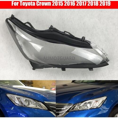 Car Headlight Lens For Toyota Crown 2015 2016 2017 2018 2019 Car Headlamp Cover Replacement Auto Shell Cover
