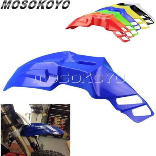 Super Motard Front Fender Motocross Mudguard Blue Mud Guards for Yamaha WR TTR husaburg DRZ KX YZ WR XR