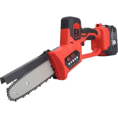 13800mAh Lithium Battery Handheld Electric Chain Saw Pruning Shear Chain Saw Outdoor Mini Logging Saw Brushless Chain Saw