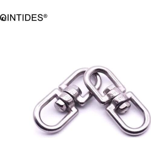 QINTIDES M6 M8 M10 rotating ring 8 word toroid ring 304 stainless steel universal ring chain buckle dog chain connecting ring