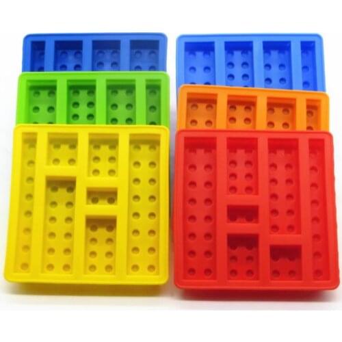 Silicone Square Block Ice Mold Maker Trays Chocolate Jelly Candy Cake Moulds Mini Kitchen Tools Accessories Ice Mold Cake Tools