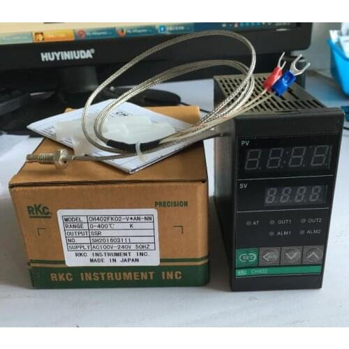 CH402 RKC temperature controller thermostat CH402FK02-V*AN-NN with 1M thermocouple K SSR output