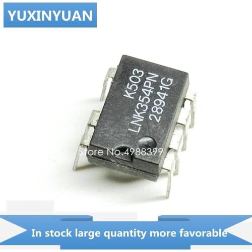 YUXINYUAN 10PCS/LOT LNK354PN LNK354P LNK354 LNK 354PN K354PN NK354PN DIP7 in stock in stock