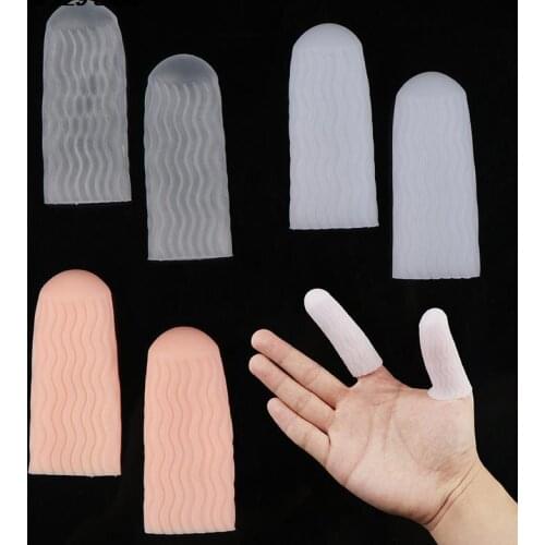 1Pair Reusable Silicone Multifunctional Pain Relief Finger For Anti-wear And Anti-finger Cots Bandage Hand Care Protective Case