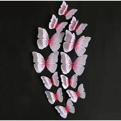 12 PCS Cute Funny 3D Streamer Butterfly Fridge Magnet Refrigerators for Refrigerator Kids Animals Magnets DIY Decor Souvenir