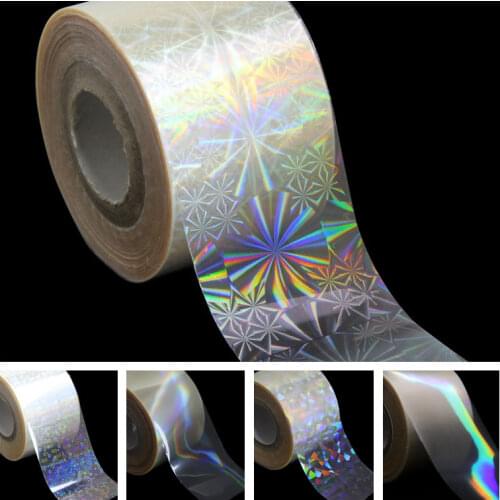 120m/roll Holographic Nail Foils Starry Sky Glitter Foils Nail Art Transfer Sticker Paper