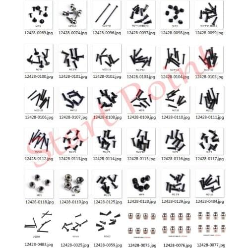 12428 12423 0096 0074 0075 Include All Screws Ball Head Round Head Screw Spare Parts For WLtoys 12428 12423 R/C Truck Model Car