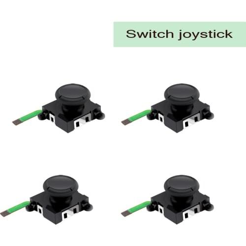 2pcs 3D Analog Joycon Joystick Thumb Sticks Sensor Green CablReplacements Accessories For Nintend Switch Joy Con Controller