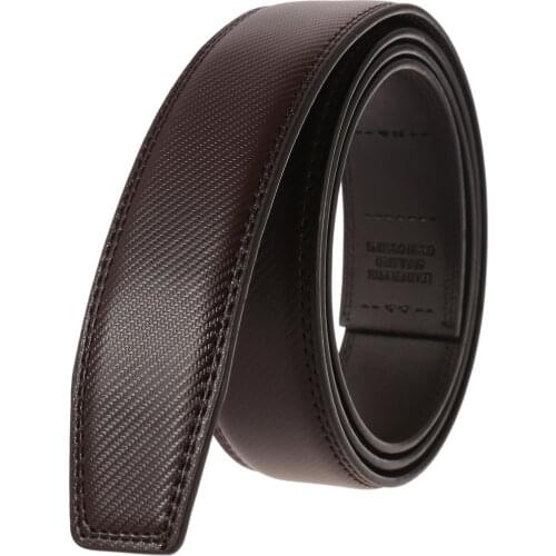 3.5cm mens automatic buckle belts No Buckle Belt Brand Belt Men High Quality Male Leather Strap Jeans Belt Black Coffee