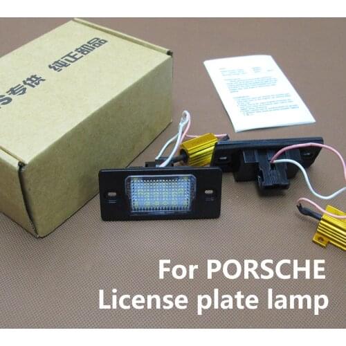 Car License Number Plate Lamp For Porsche Cayenne S CTS Turbo S 9PA/9PA 955 957 958 2002-2010 Registration Mark Light