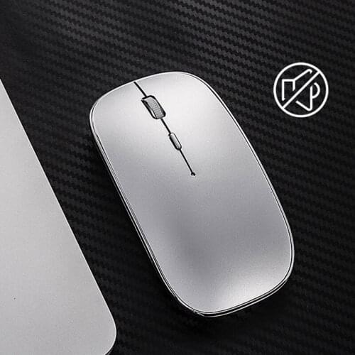 Bluetooth Mouse Rechargeable Wireless Mouse Office Mute 10m Remote Operation 1600dpi Resolution Mini Ultra-thin Mouse