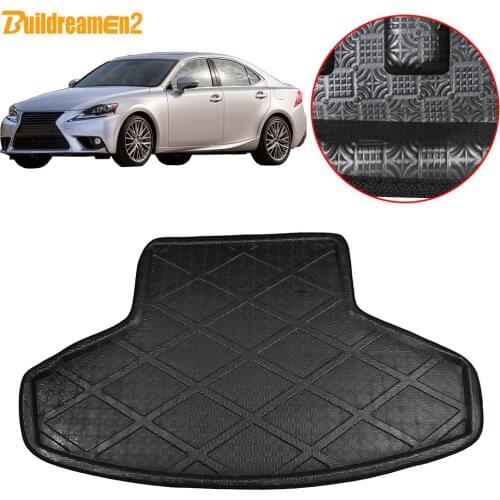 Buildreamen2 Car Tail Trunk Mat Cargo Boot Tray Liner Floor Carpet Mud Pad For Lexus IS IS250 IS300 IS350 Sedan 4-Door 2006-2013