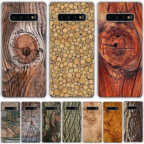 Pattern wood texture bark Phone Case For Samsung GalaxyA90 A71 A70 A51 A50 A41 A40 A30 A21 A10 A9 A8 A7 A6Plus M30S A20E A01 A10