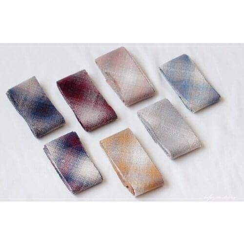 Dailylike Cotton Ribbons Cotton Strips Fabric Ribbon Patchwork Textile for Wrapping Fabric Edges Sewing Fabric DIY Gift Wrapping