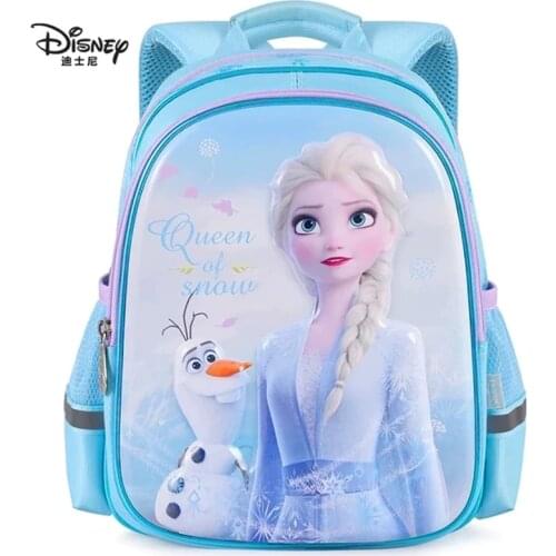 Disney Cartoon Frozen school bags for girls gift Elsa Anna cute primary school student kindergarten breathable backpack Mochilas