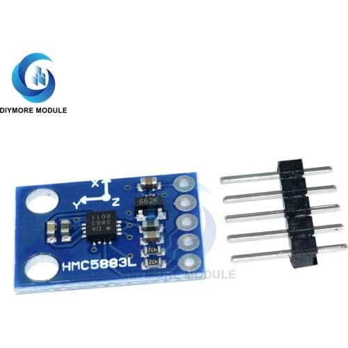 GY-271 QMC5883 HMC5883L Three-Axis Magnetic Field Sensor Electronic Compass Module 3-5V For Arduino