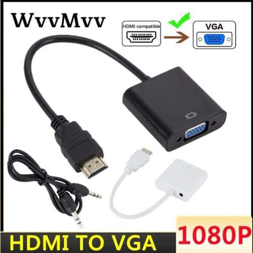 HD 1080P HDMI-compatible to VGA adapter converter cable For Xbox PS4 PC laptop TV box to projector HDTV display