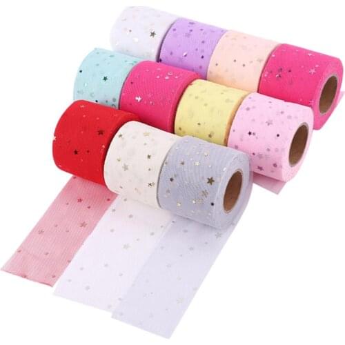 HSDRibbon 60MM Colorful printed Pattern organza Mesh Fabric Ribbon