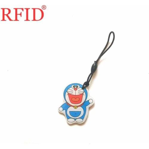 ID 125KHz T5577 Rewritable Writable Keyfobs RFID Cartoon Dropping Glue Waterproof Token Tag Keychains Access Control Card 1pcs