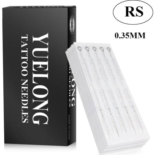 50PCS Professional Tattoo Needles 3RS 5RS 7RS 9RS 11RS 14RS 15RS Size Disposable Assorted Sterile Tattoo Needles 0.35mm