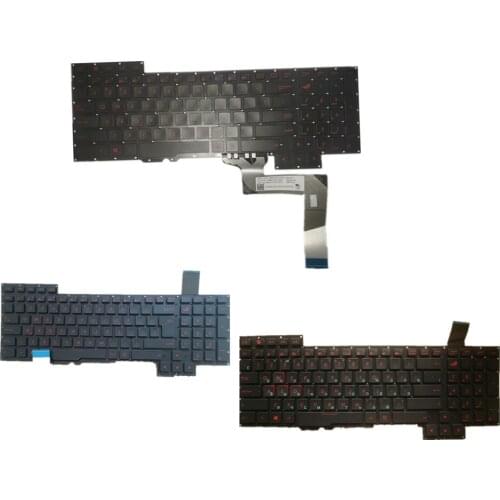 Laptop Keyboard For ASUS G751 G751JL G751JM G751JT G751JY GFX71 GFX71J GFX71JT GFX71JY Black US RU Edition Big Enter Edition